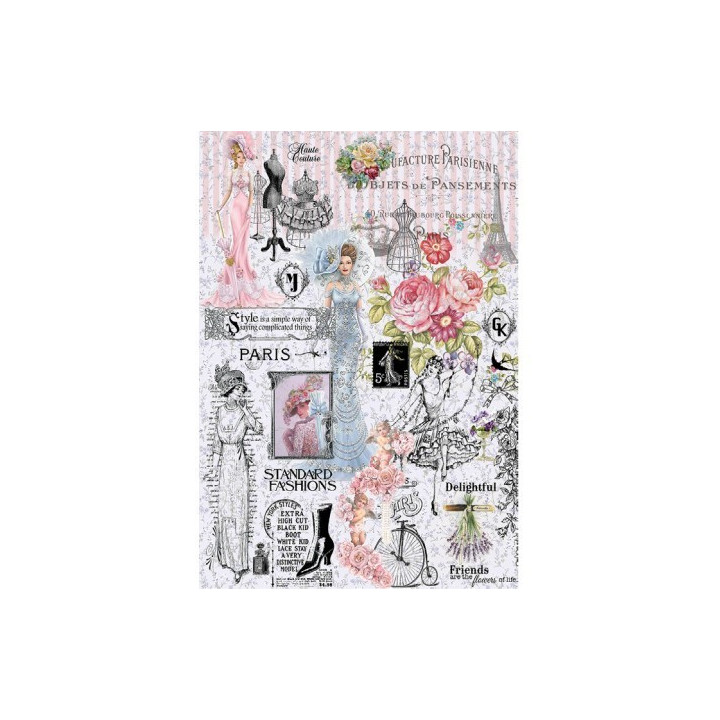 Papel de arroz paris fashion